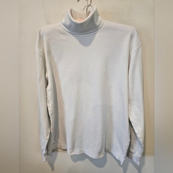TALBOTS WOMEN'S WHITE LONG SLEEVED PULLOVER TURTLENECK SIZE SMALL - Picture 3 of 7